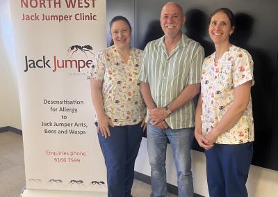 Jack Jumper Allergy Clinic at Burnie, Tasmania.